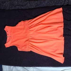 Neon orange dress